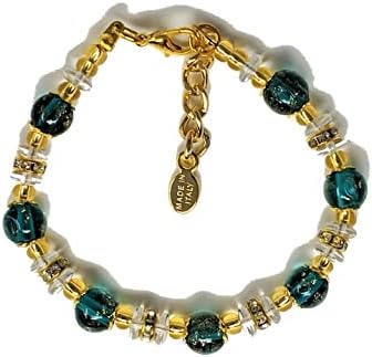  Sospiri Venezia Women's Original Murano Glass Bracelet 7 Glass Beads Diameter 8 mm Made in Italy
| Sospiri Venezia Wome