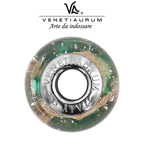  Venetiaurum Original Murano Glass Charm 925 Silver Murrina Perle Modulare - Gioielli Certificati Fatti in Italia
| Vene