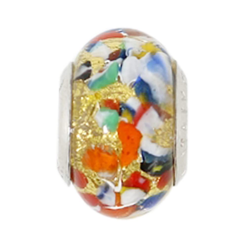  Venetiaurum Original Murano Glass Charm 925 Silver Murrina Perle Modulari Certificato Fatto in Italia
| Venetiaurum Ori