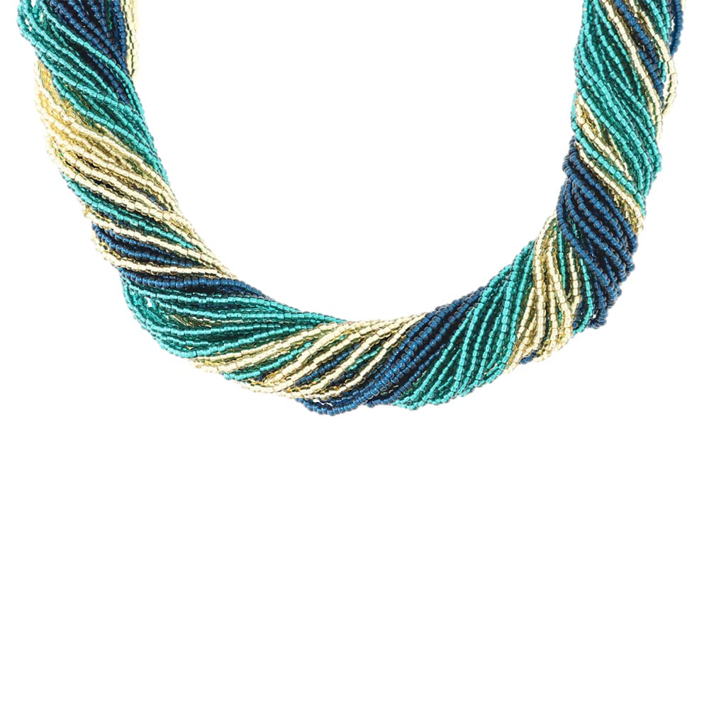  Venetiaurum Women's Multilayer Necklace - 925 Silver e Vetro - Perlomeno 2 Strati - Fatta in Italia
| Venetiaurum Women