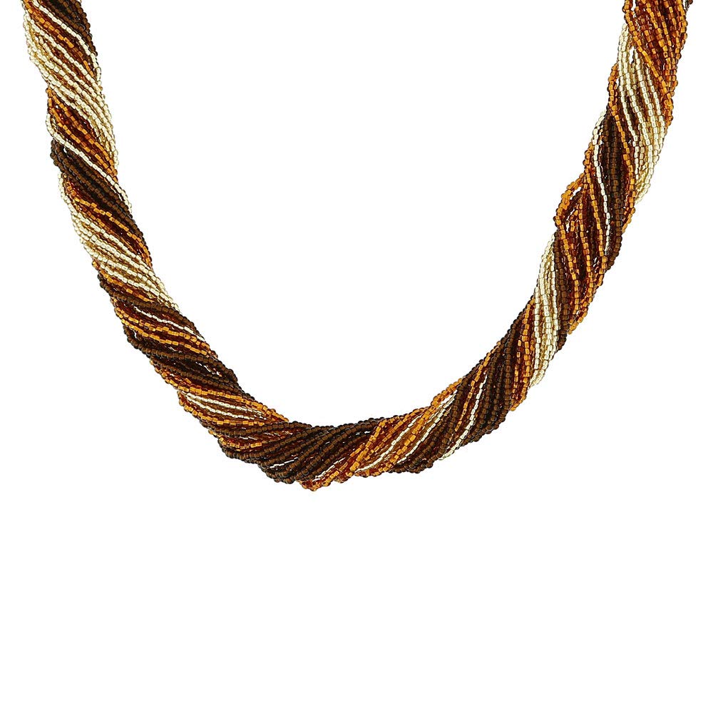  Venetiaurum Torchon Multilayer Necklace per Donne in Vetro e Argento 925 - Gioiello Verificato Fatto in Italia
| Veneti